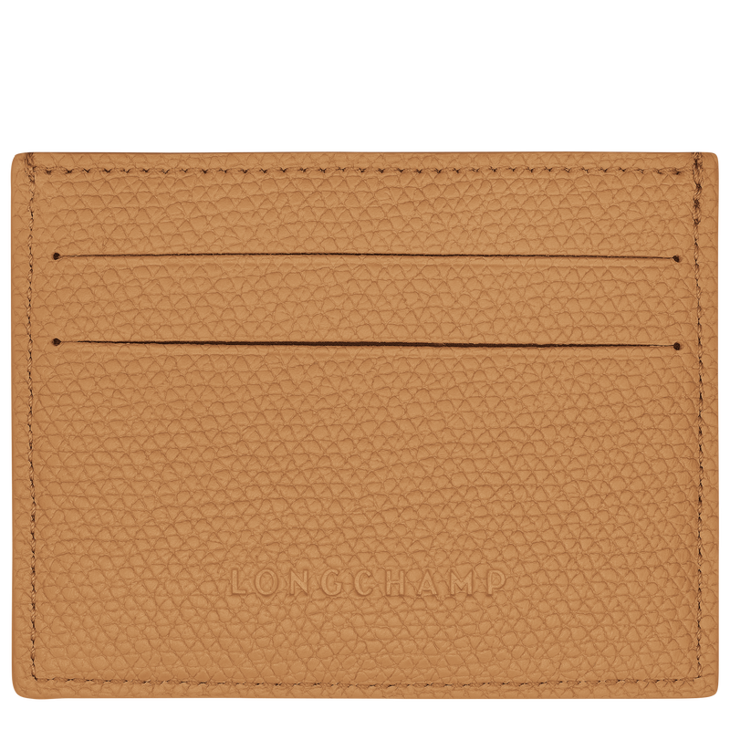 Le Roseau Card holder , Walnut - Leather  - View 2 of  2