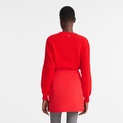 null Skirt, Red/Navy