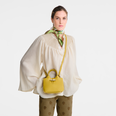 Le Roseau XS Handbag , Ginger - Leather
