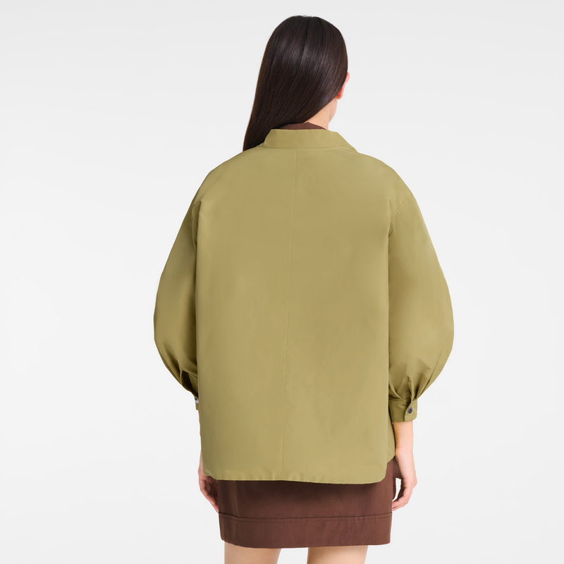 Kimono jacket , Pistachio - Techno taffeta  - View 3 of  5