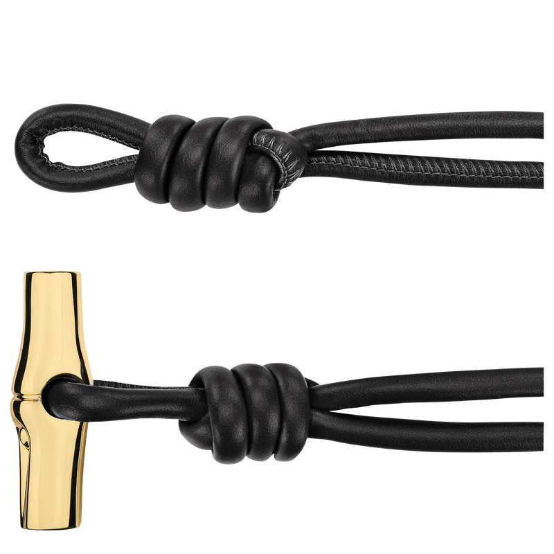 Le Pliage Xtra Ladies' belt , Black - Leather  - View 2 of  2
