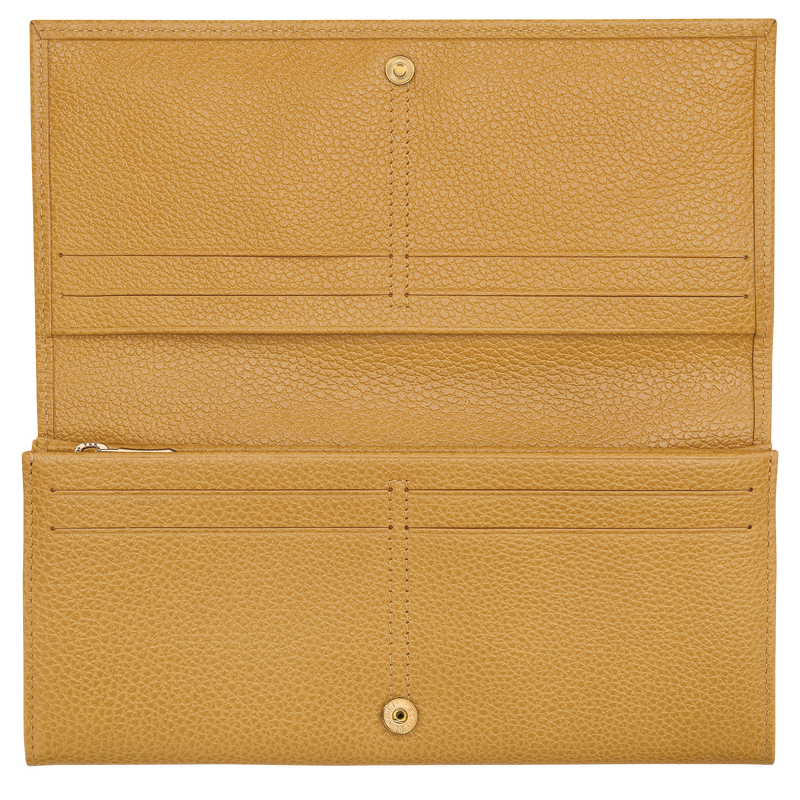 Le Foulonné Long continental wallet , Nutmeg - Leather  - View 3 of  3