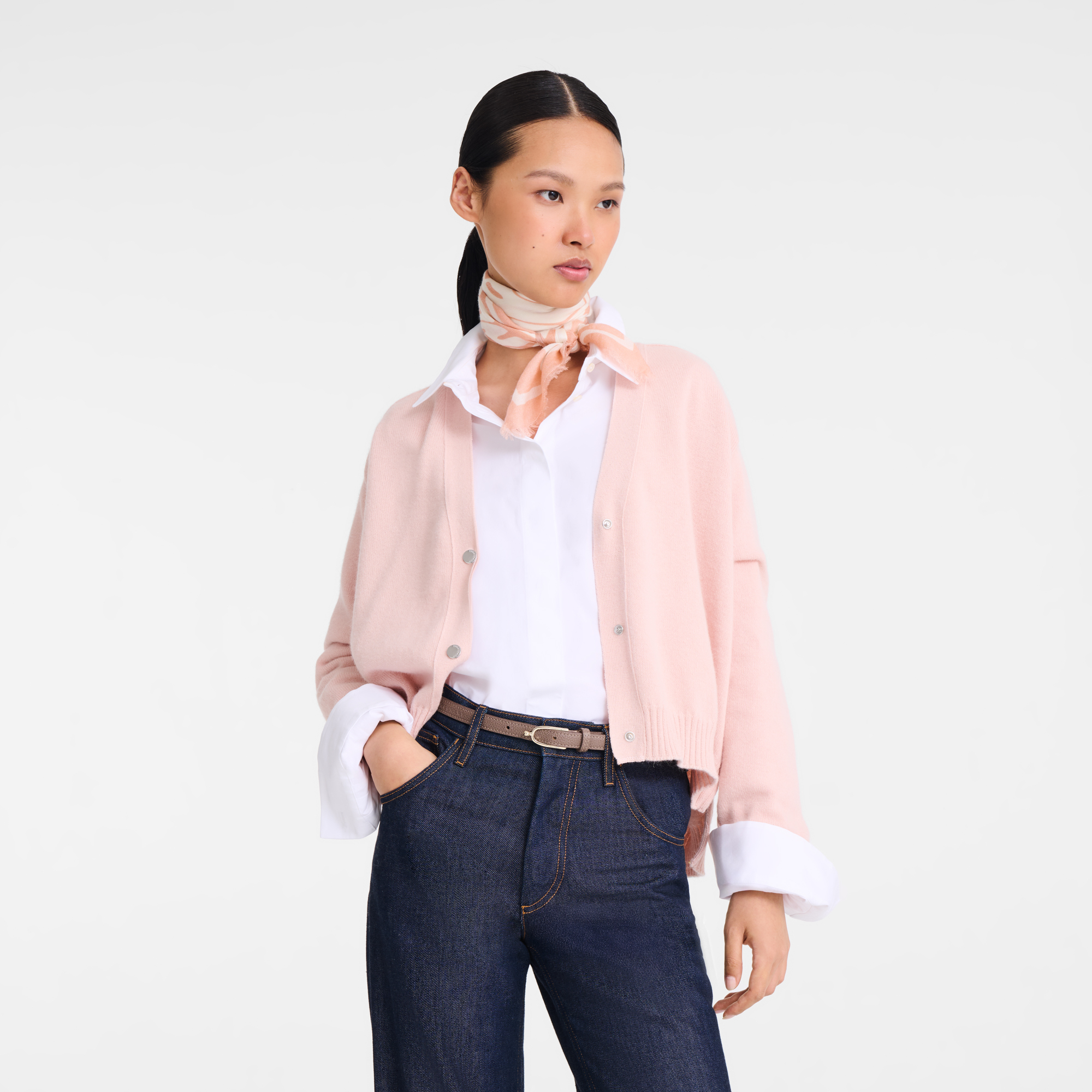 Wavy Summer Stole, Petal Pink