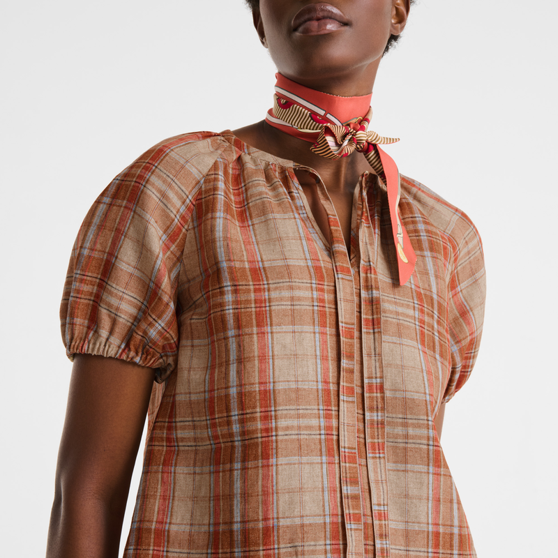 Shirt , Amber - Plaid linen  - View 4 of  4