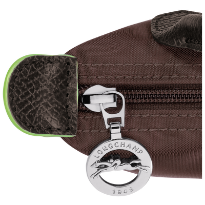 Le Pliage Green Pouch with handle, Mocha