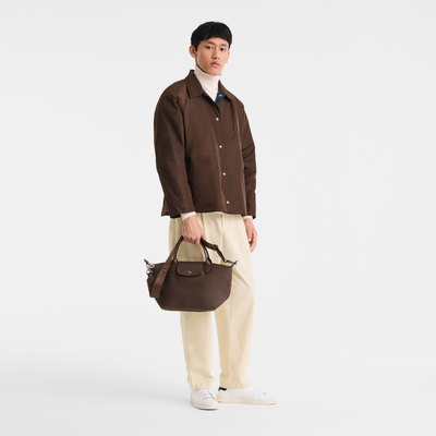 Le Pliage Xtra S Handbag , Mocha - Leather