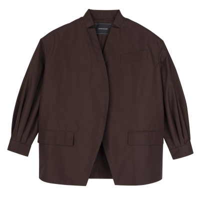 Kimono jacket , Mocha - Techno taffeta
