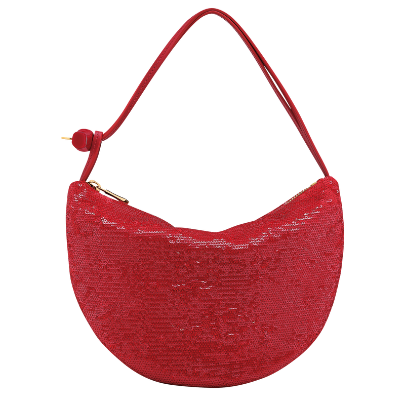 Le Roseau Clutch , Red - Canvas  - View 1 of  6