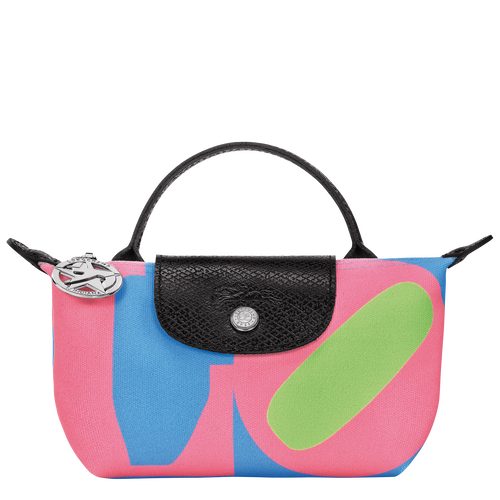 Longchamp x Robert Indiana Pouch , Pink - Canvas - View 1 of  6