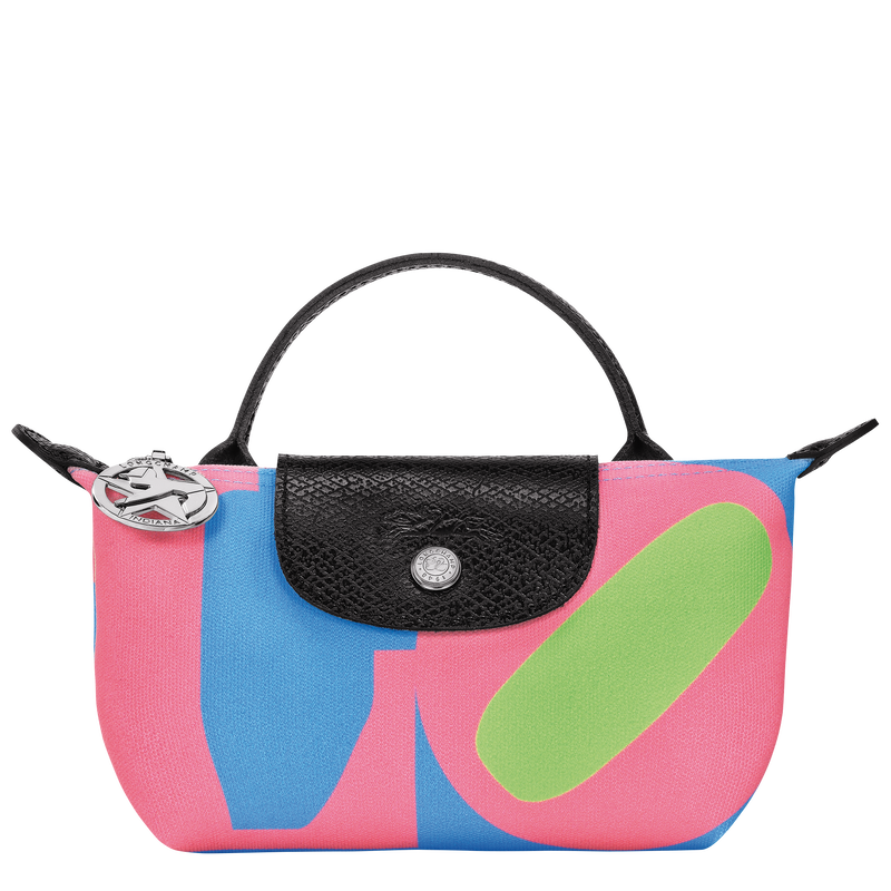 Longchamp x Robert Indiana Pouch , Pink - Canvas  - View 1 of  6