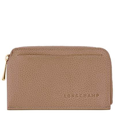 Le Foulonné Card holder , Biscuit - Leather