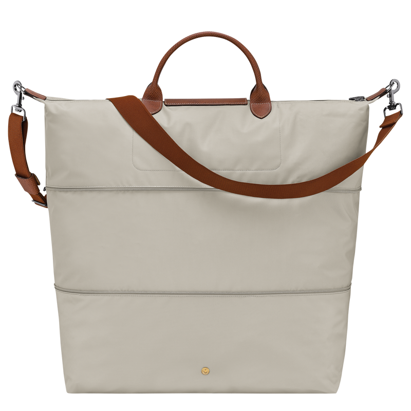 Le Pliage Original Travel bag expandable , Pebble - Recycled canvas  - View 3 of  7