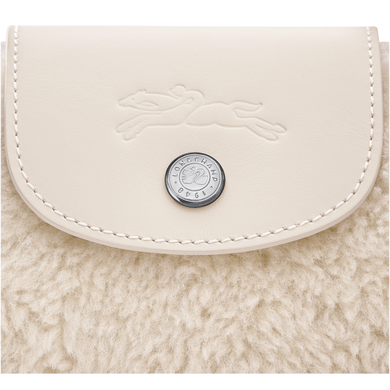 Le Pliage Xtra XS Pouch , Ecru - Leather  - View 5 of  5
