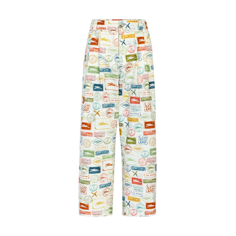Trousers , Lichen - Printed canvas  - View 1 of  4