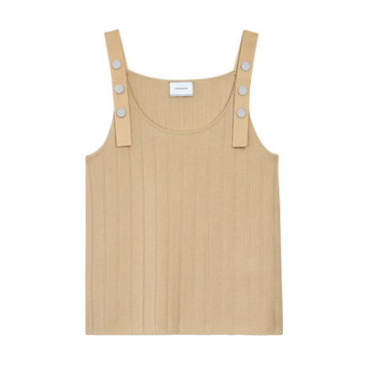 Top , Sand - Knit