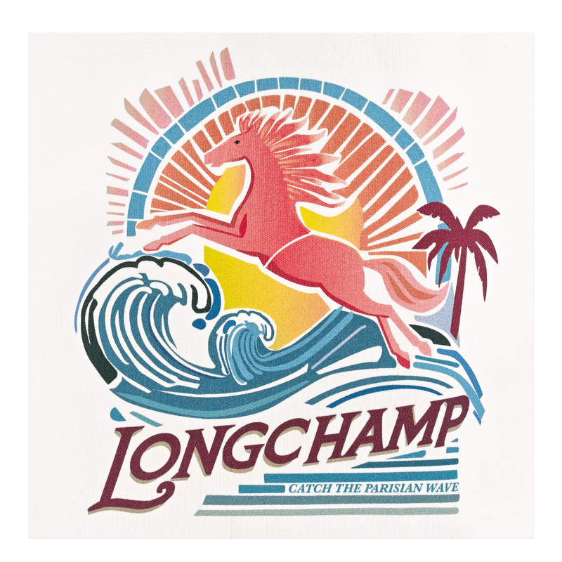 Le Pliage Collection Tote bag , Rainbow - Canvas  - View 6 of  6