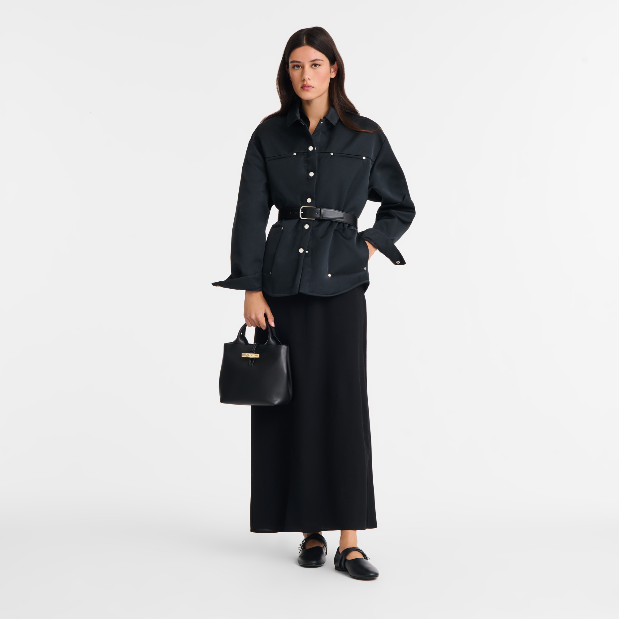 Le Roseau Handbag S, Black