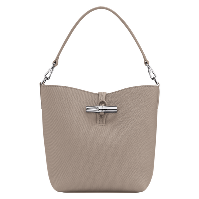 Le Roseau XS Bucket bag , Clay - Leather