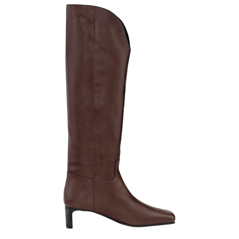 La Cavali&egrave;re Heel boots , Mocha - Leather  - View 1 of  4