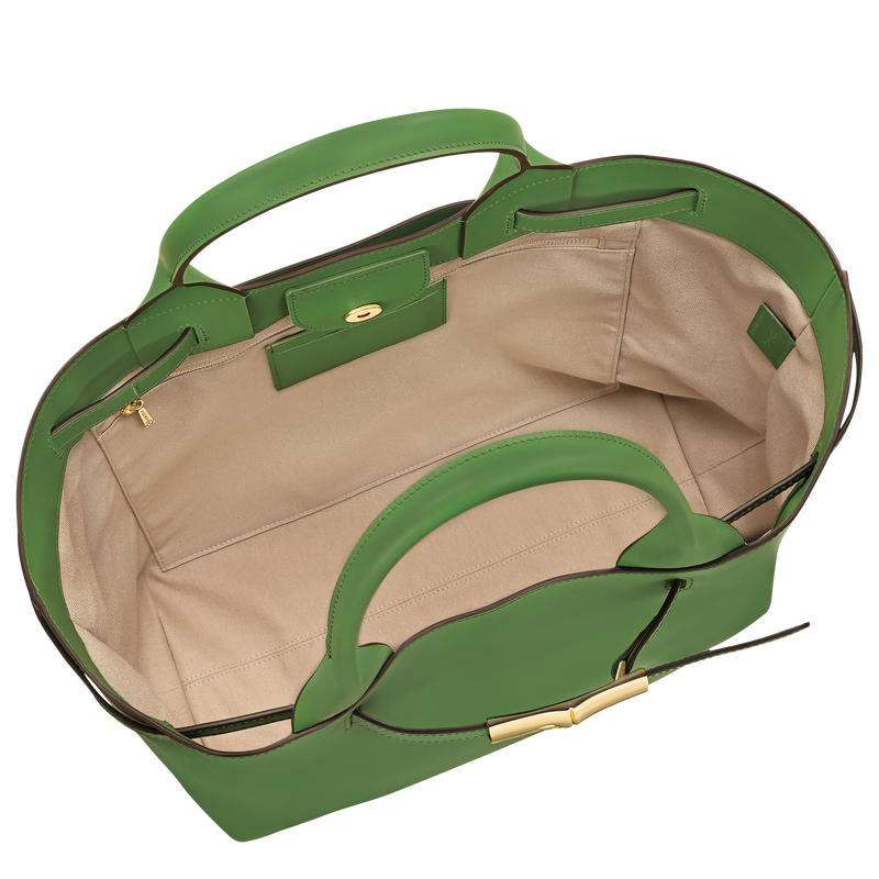 Le Smart L Handbag , Matcha - Leather  - View 4 of  5