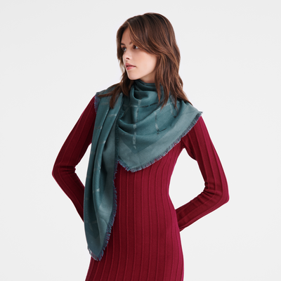 Le Roseau Shawl , Cedar - Silk Blend 