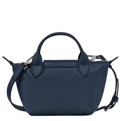 Le Pliage Xtra XS Handbag , Navy - Leather - View 4 of  6