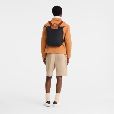 Le Pliage Original M Backpack , Black - Recycled canvas