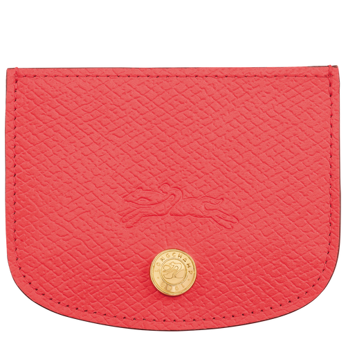 Épure Card holder , Strawberry - Leather - View 1 of  2