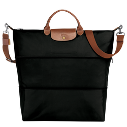Le Pliage Original Travel bag expandable , Black - Recycled canvas