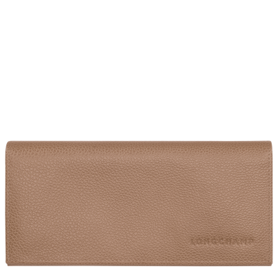 Le Foulonné Long continental wallet , Biscuit - Leather