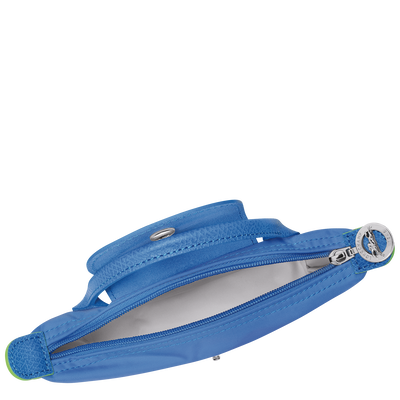 Le Pliage Green Pouch with handle, Cornflower