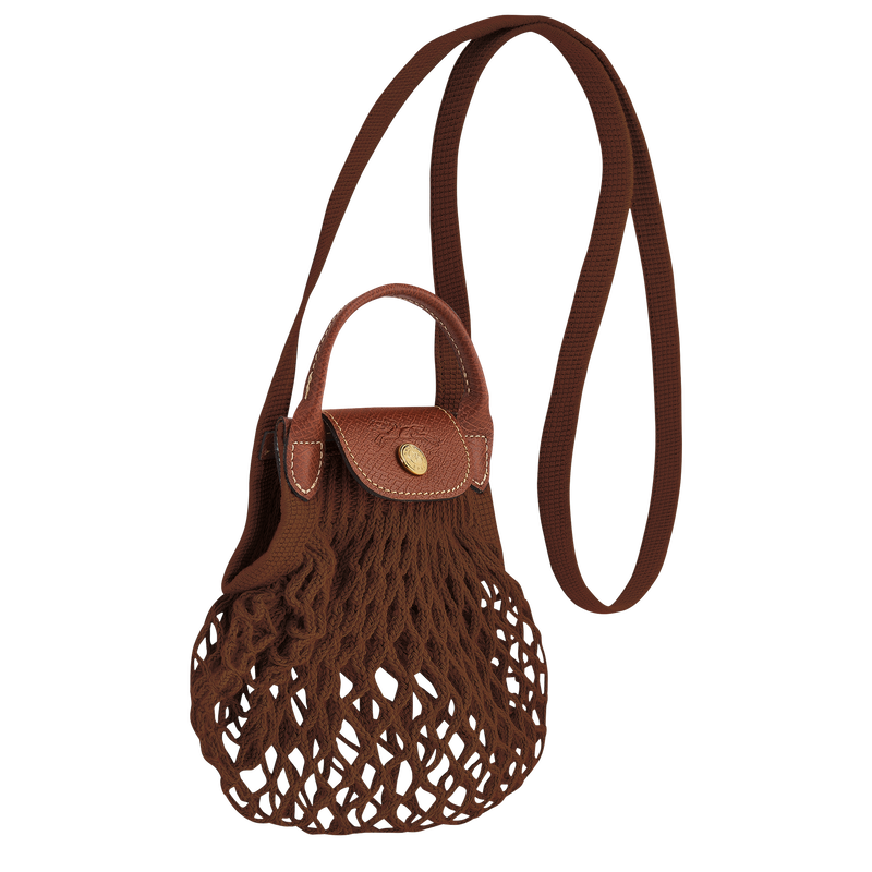 Le Pliage Filet XS Mesh bag , Tobacco - Canvas  - View 3 of  4