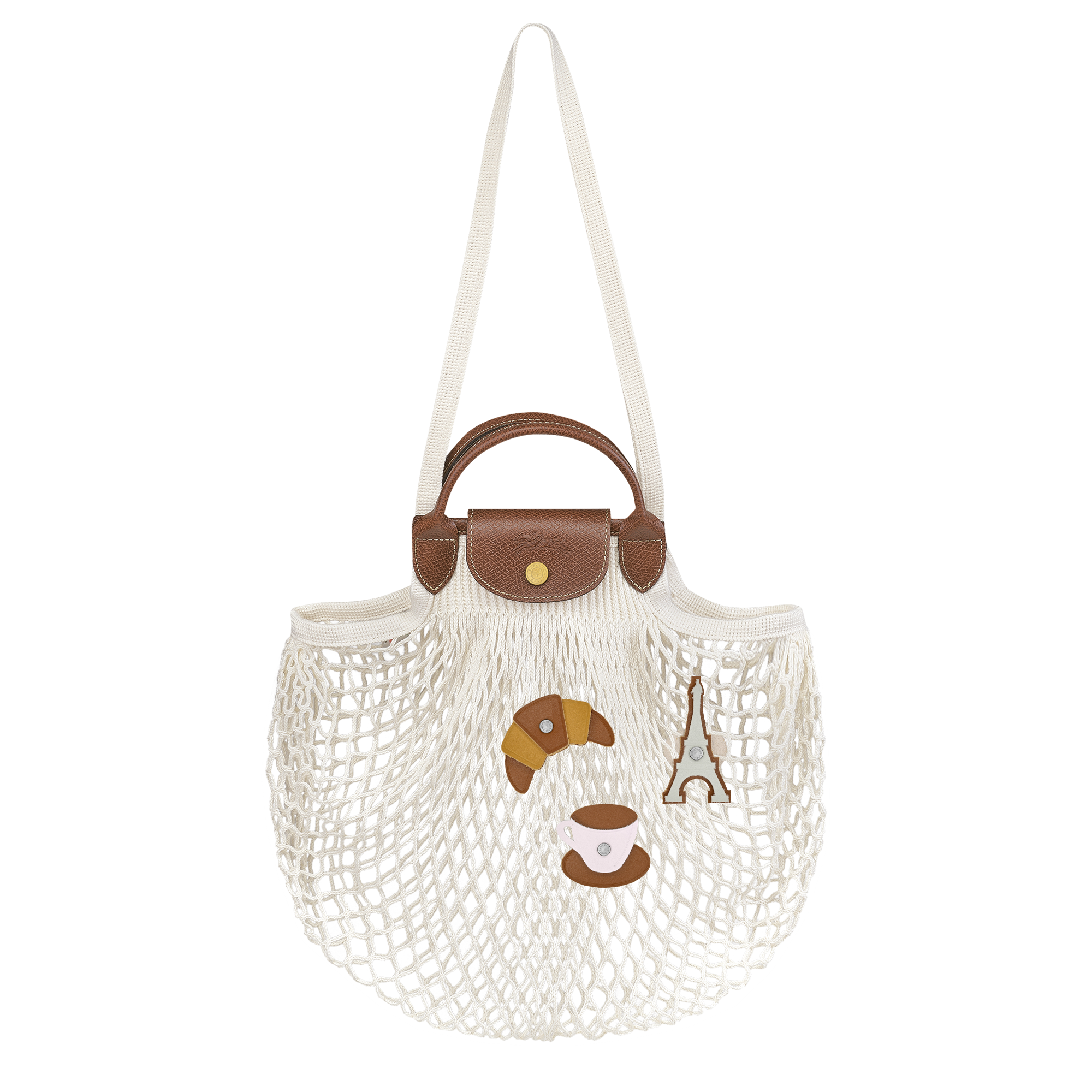 Le Pliage Filet Mesh bag L, Ecru