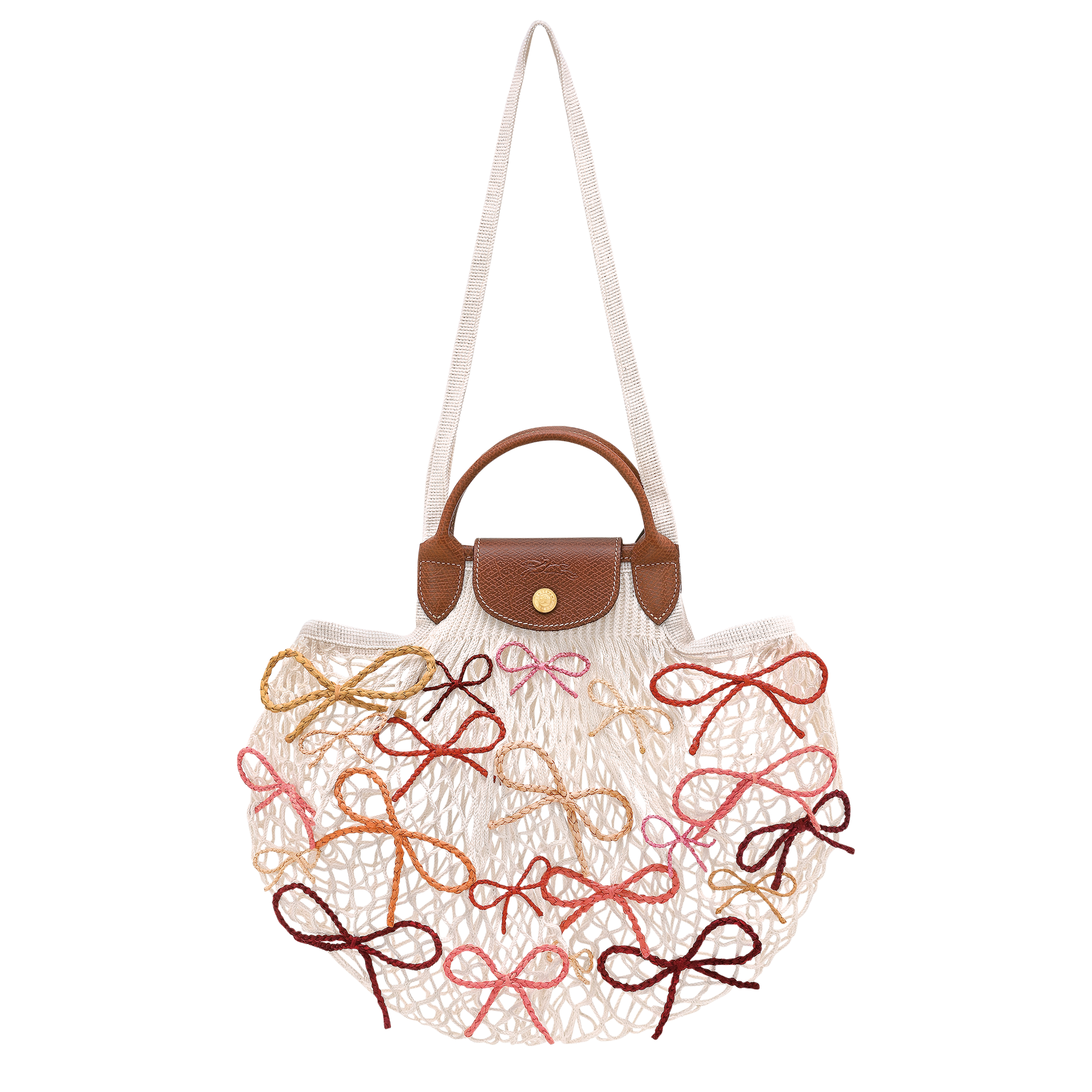 Le Pliage Collection Mesh bag L, Ecru