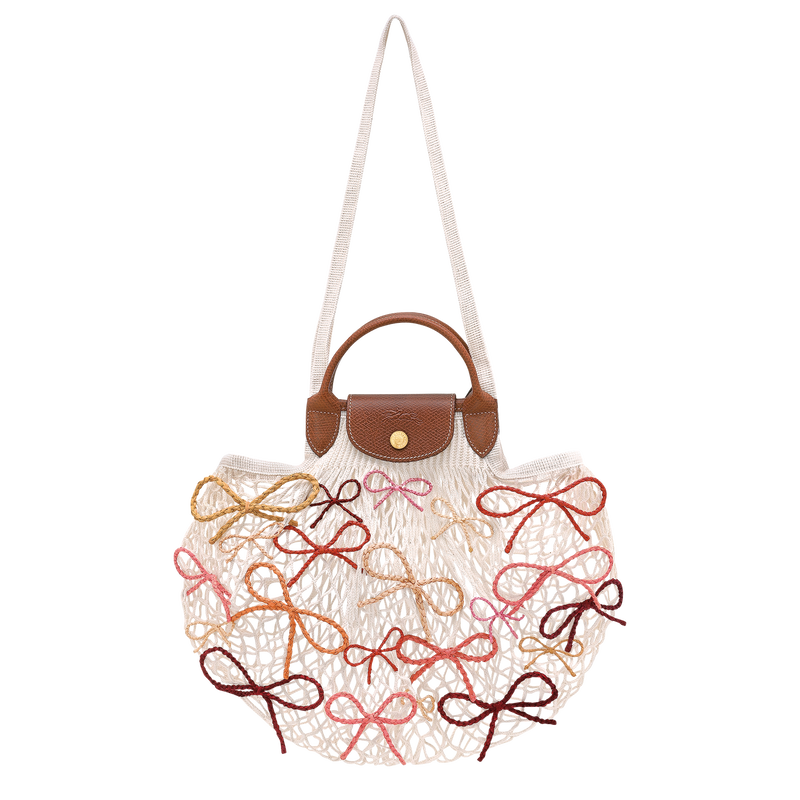 Le Pliage Collection Mesh bag , Ecru - Canvas  - View 1 of  4