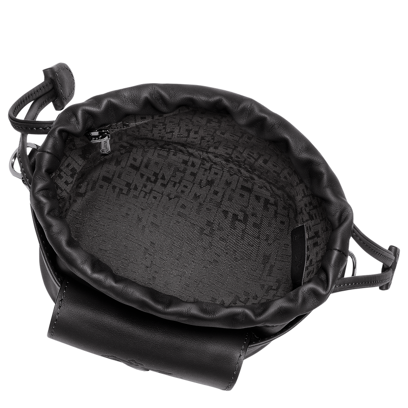 Le Pliage Xtra XS Bucket bag , Black - Leather  - View 5 of  6
