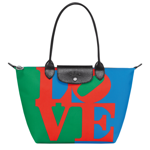 Longchamp x Robert Indiana M Tote bag , Red - Canvas - View 1 of  6