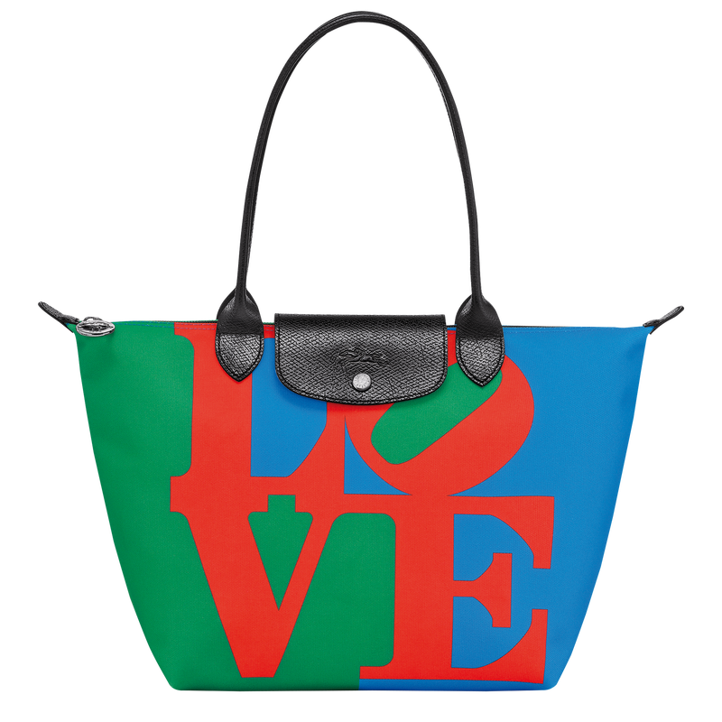 Longchamp x Robert Indiana M Tote bag , Red - Canvas  - View 1 of  6
