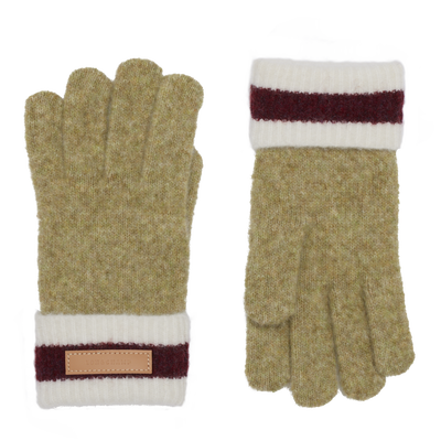 null Gloves, Pistachio/Burgundy