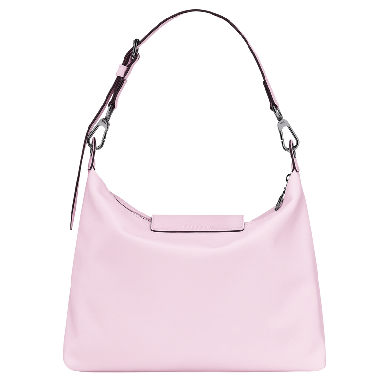 Pink leather hobo store bag
