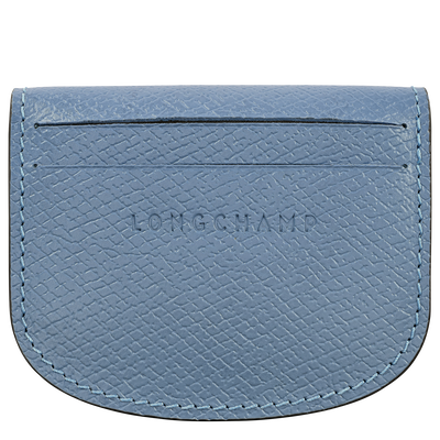 &Eacute;pure Card holder , Slate - Leather