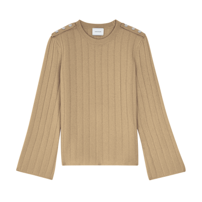 Sweater , Sand - Knit