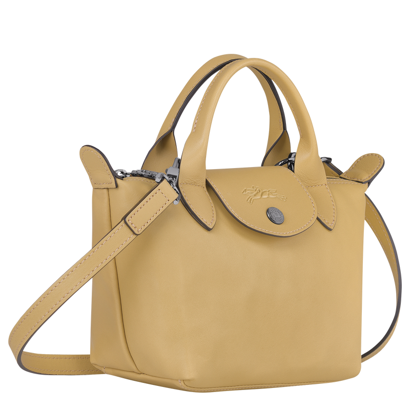 Le Pliage Cuir S Top handle bag Desert - Leather (L1512757526)