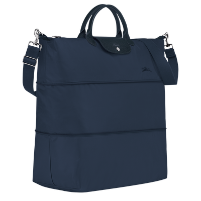 Le Pliage Green Travel bag expandable , Navy - Recycled canvas