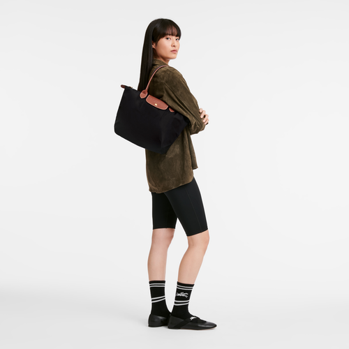 Le Pliage Original M Tote bag Black - Recycled canvas | Longchamp TH