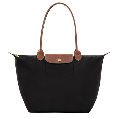 Le Pliage Original L Tote bag , Black - Recycled canvas