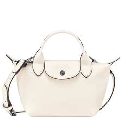 Le Pliage Xtra XS Handbag , Ecru - Leather