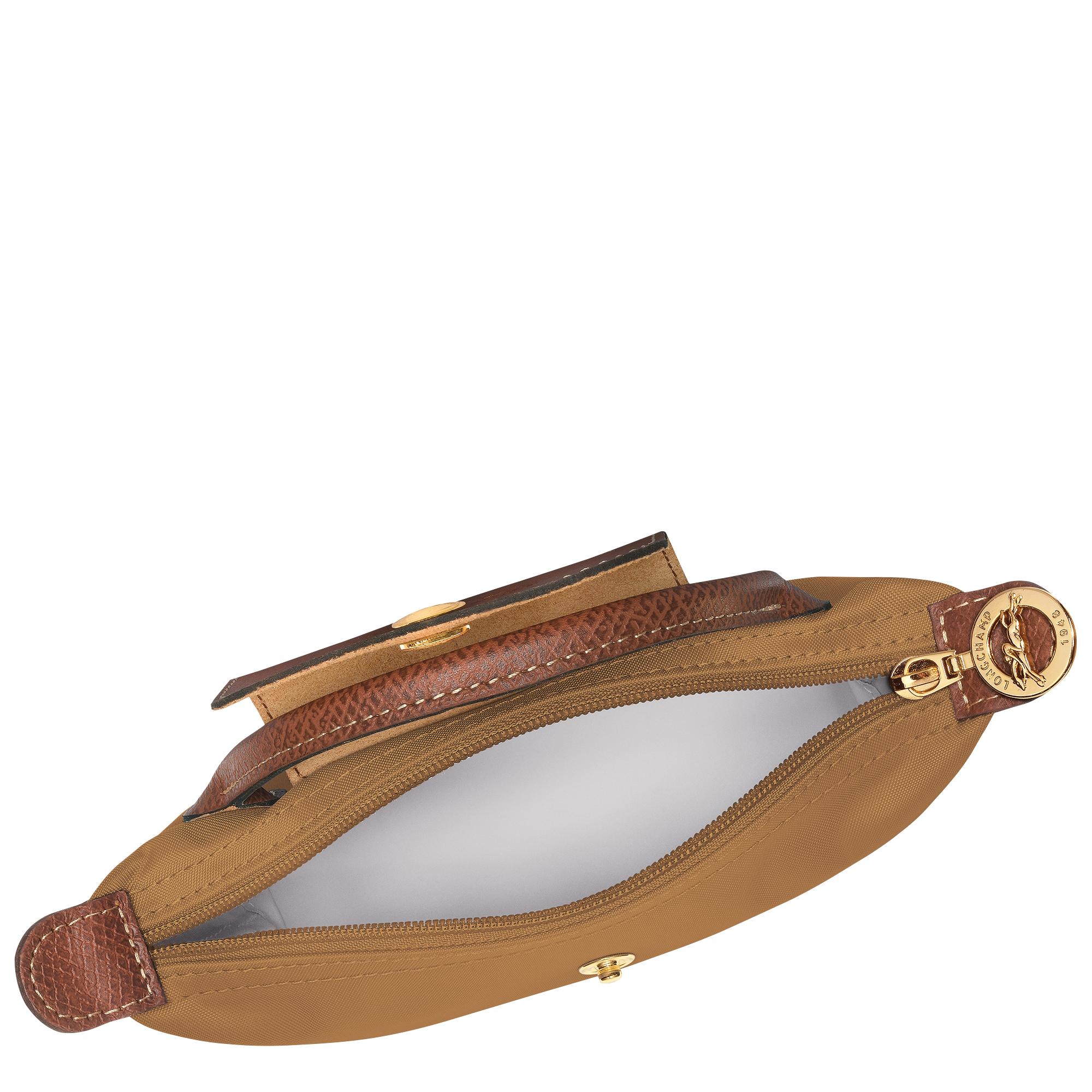 Pouch with handle, Fawn - View 5 of 
        6 - zoom in Le Pliage Original Pouch with handle, Fawn