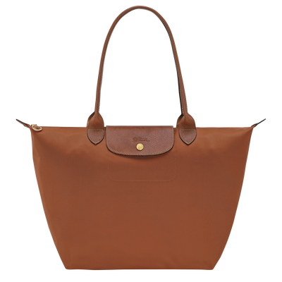Le Pliage Original L Tote bag , Cognac - Recycled canvas