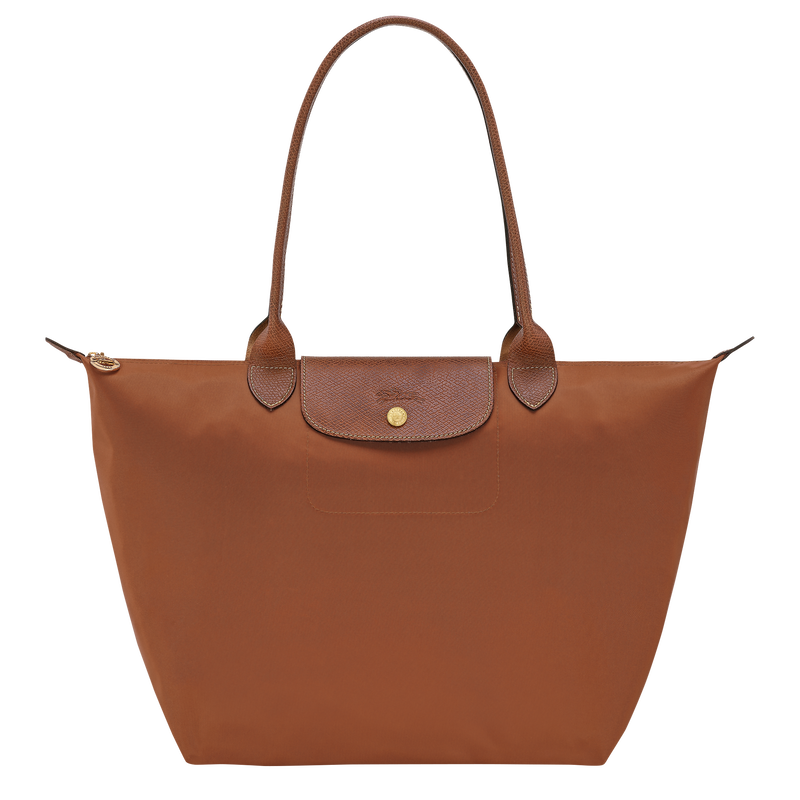 Le Pliage Original L Tote bag , Cognac - Recycled canvas  - View 1 of  7